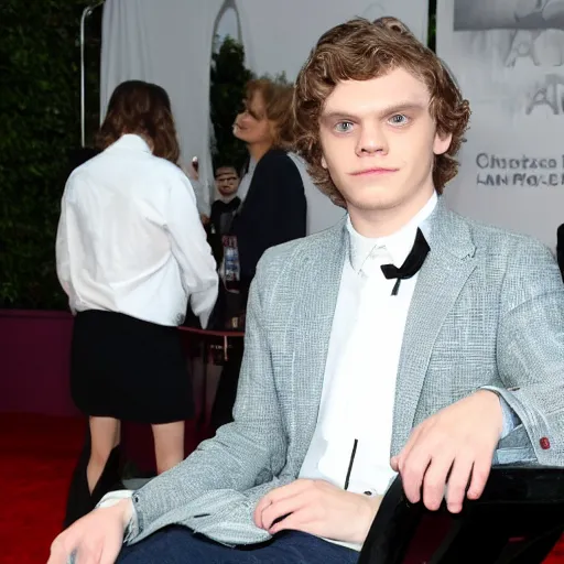 Image similar to evan peters showing his feet to the camera