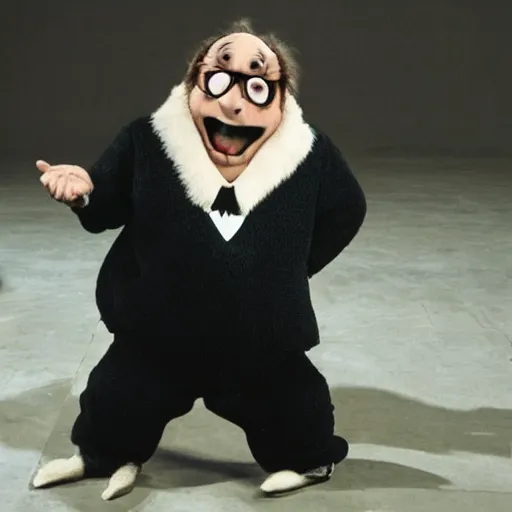 Image similar to A photo of Danny Devito in a fursuit