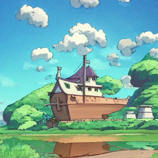 Prompt: dream made in studio ghibli artstyle