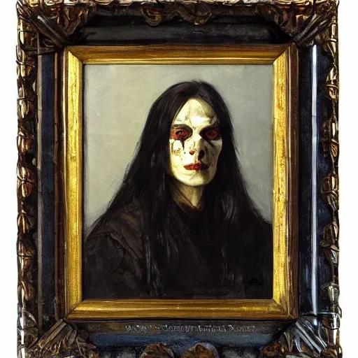 Image similar to Richard Schmid and Jeremy Lipking portrait painting of a young beautiful vlad III in elaborate costume