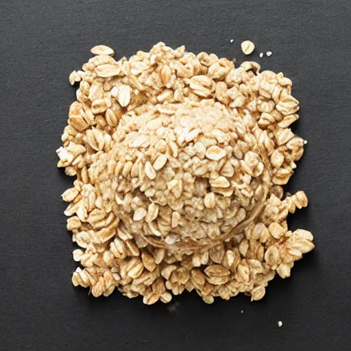 Image similar to apple made out of oatmeal