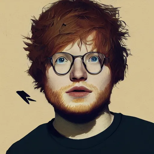 Prompt: Ed Sheeran profile picture by Greg Rutkowski, asymmetrical, Organic Painting , Matte Painting, geometric shapes, hard edges, street art, trending on the artstation:2 by Sachin Teng:4