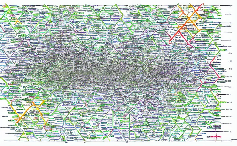 Prompt: fractal in the style of washington dc metro map, wmata map, dc metro