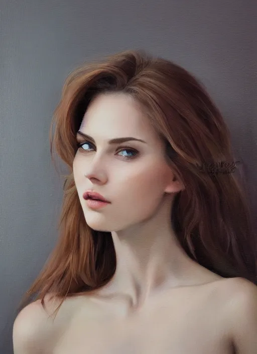 Prompt: portrait of a gorgeous young woman in the style of stefan kostic, flickr, realistic photo, sharp focus, 8k high definition, insanely detailed, intricate, elegant