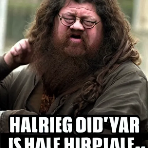 Image similar to Harry Potter, Hagrid is sitting on the toilet