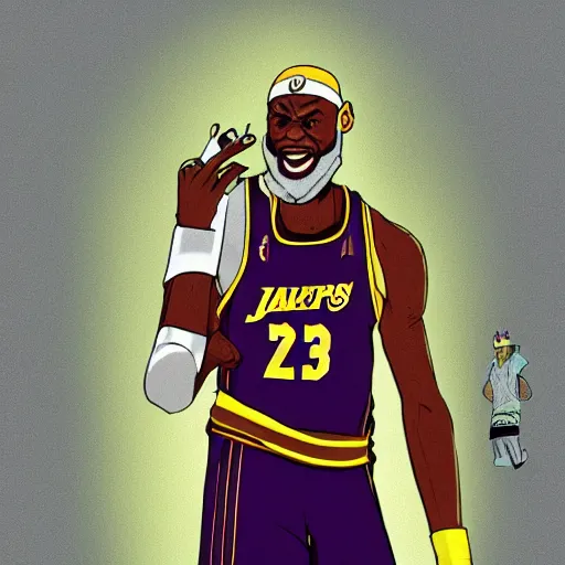 Prompt: paparazzi photo of Lebron James Lebron James Lebron James Lebron James Lebron James in a Naruto cosplay, ultra high definition, professional photography, dynamic shot, smiling, high angle view, portrait, Cinematic focus, Polaroid photo, vintage, neutral colors, soft lights, foggy, by Steve Hanks, by Serov Valentin, by lisa yuskavage, by Andrei Tarkovsky 8k render, detailed, oil on canvas, beautiful beautiful beautiful beautiful beautiful beautiful
