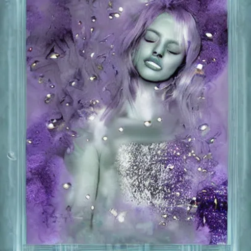 Image similar to crystethereal lavender atrium manipulation layeredinfusion lilac silver silver fuji pastel lilac sparkle fuji surreal creations serene lilac sparkle grey lilac weeping abstract collage