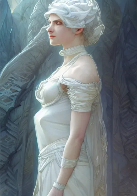 Prompt: ice queen, intricate, elegant, highly detailed, digital painting, artstation, concept art, smooth, sharp focus, illustration, art by artgerm and greg rutkowski and alphonse mucha and william - adolphe bouguereau