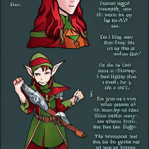 Image similar to dungeons and dragons elf character rolled with high wisdom