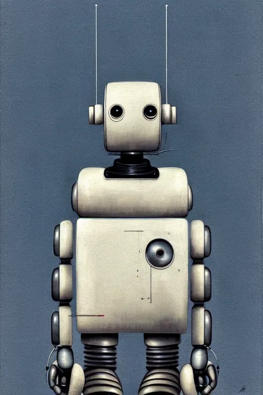 Prompt: (((((2050s Ingo Maurer Dieter Rams Charles Eames robot . muted colors.))))) by Jean-Baptiste Monge !!!!!!!!!!!!!!!!!!!!!!!!!!!