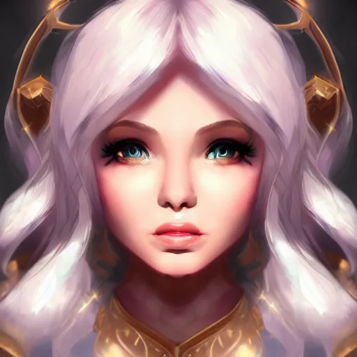 Image similar to Lux from League of legends, Character Portrait, Digital Art, trending on artstation