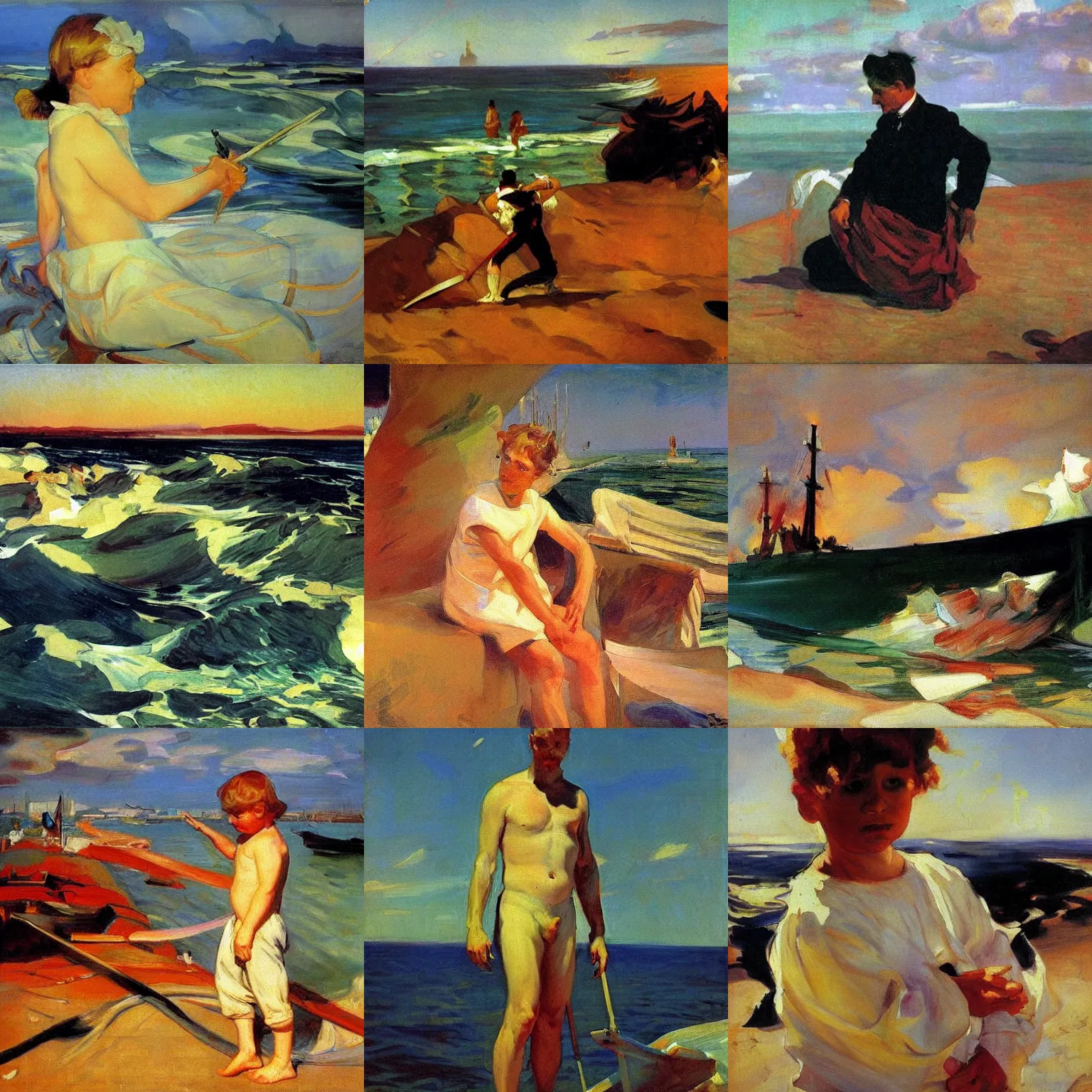 Prompt: Destroyer of Worlds, painting by Sorolla