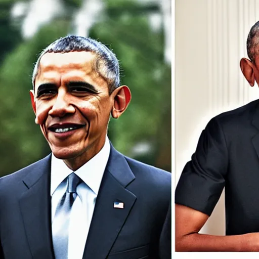 Prompt: barack obama wearing supreme, fashion photography
