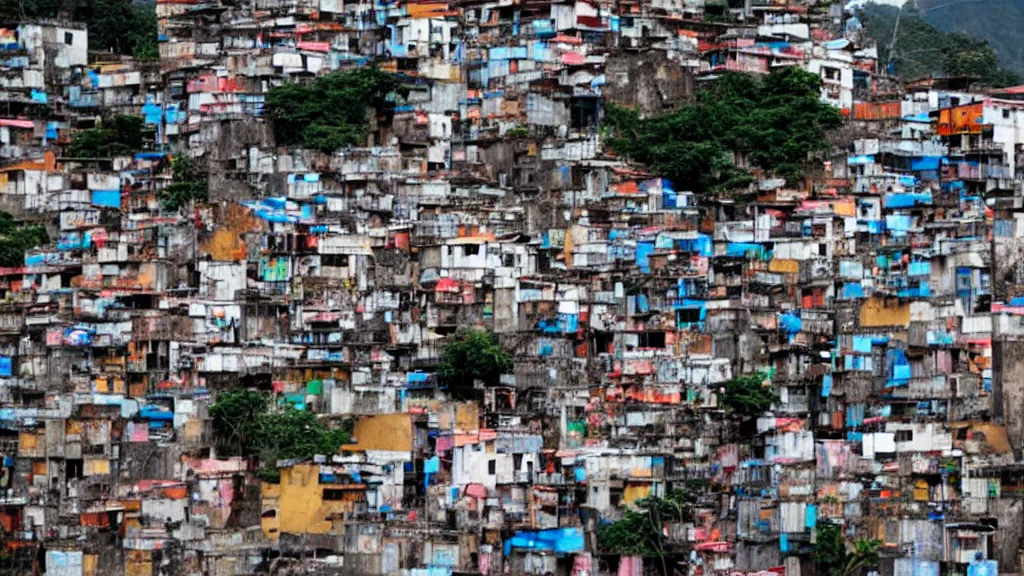 Image similar to the favelas of Rio DeJaniero