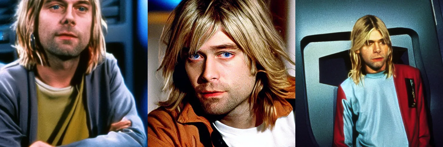 Prompt: Kurt Cobain in Star Trek
