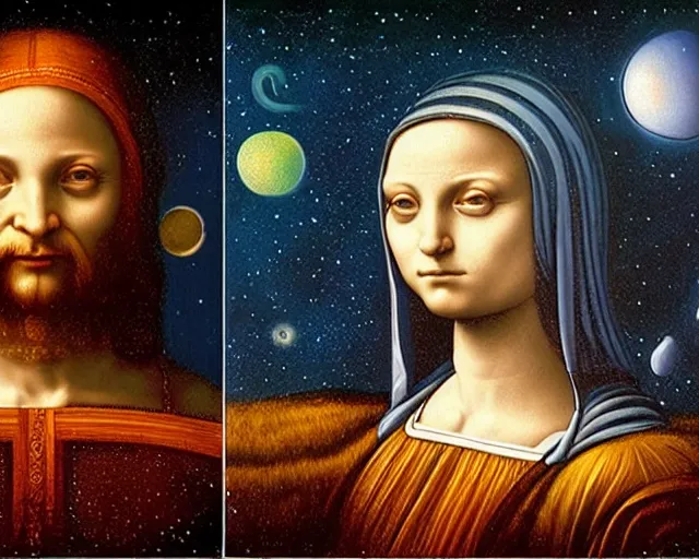 Image similar to universe life significance, a closeup simple vector pop surrealism, by ( leonardo da vinci ) and greg rutkowski and rafal olbinski