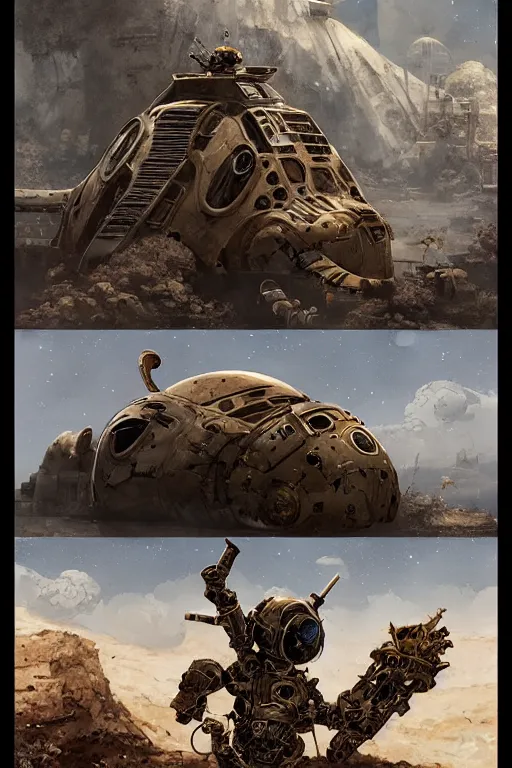 Image similar to anthropomorphic rodent with white and black ancestral ornate japanese tactical gear on an abandonment desert planet, high intricate details, long shot, rule of thirds, golden ratio, graphic novel by fiona staples and dustin nguyen, by beaststars and orange, peter elson, alan bean, studio ghibli, makoto shinkai