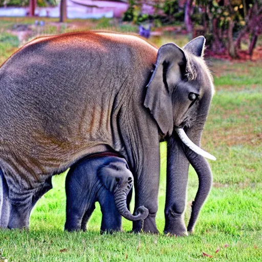 Image similar to cat elephant hybrid