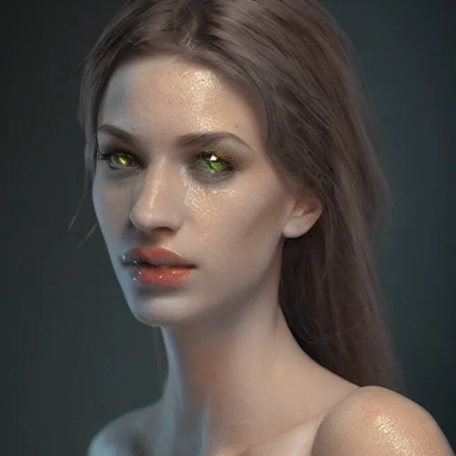 Prompt: female diamond body, realistic, 8 k, extremely detailed, cgi, trending on artstation, hyper - realistic render, by greg rutkowski
