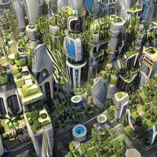 stabilityai/stable-diffusion · A solarpunk city, light, HD, pure, sharp  focus, nature, forest, city, utopian, 16:9