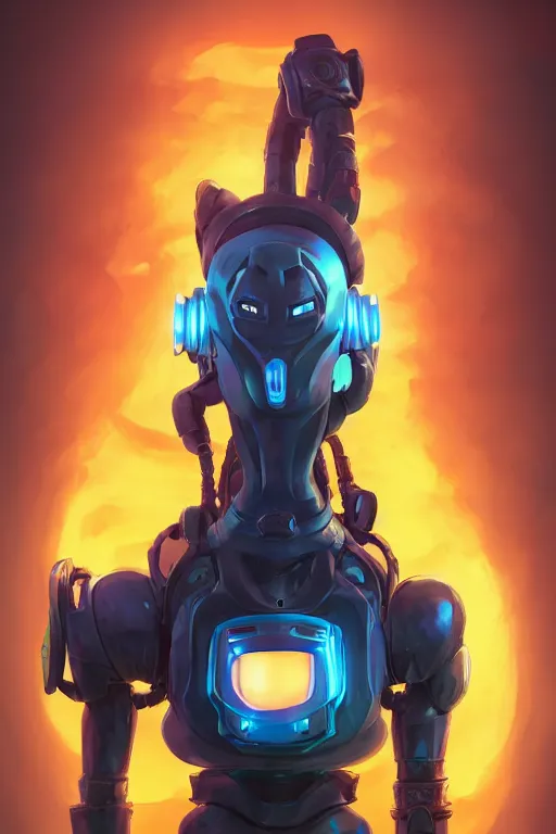 Image similar to epic mask helmet robot ninja portrait stylized as fornite style game design fanart by concept artist gervasio canda, behance hd by jesper ejsing, by rhads, makoto shinkai and lois van baarle, ilya kuvshinov, rossdraws global illumination radiating a glowing aura global illumination ray tracing hdr render in unreal engine 5