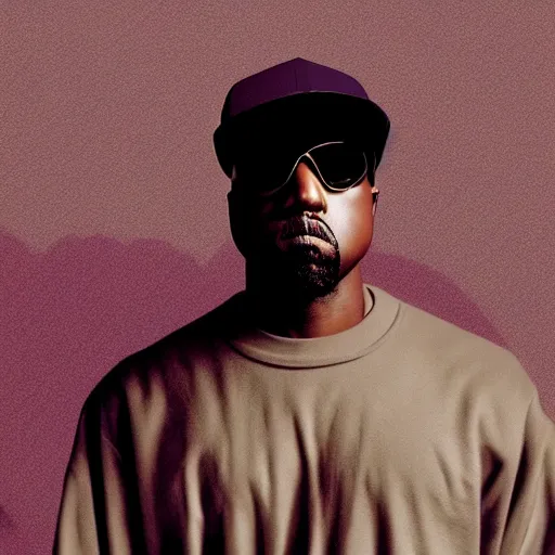 Prompt: nostalgic rap album cover for Kanye West DONDA 2 designed by Virgil Abloh, HD, artstation