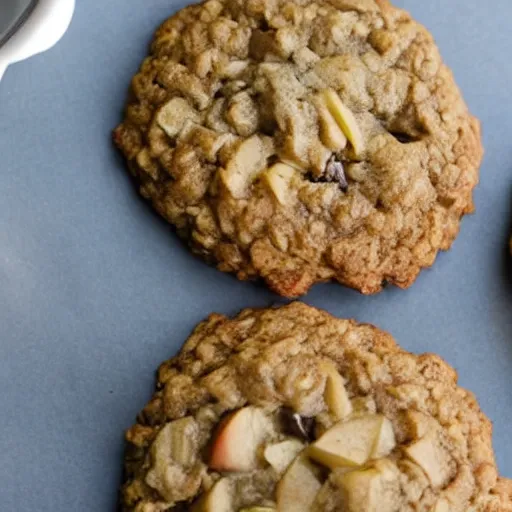 Image similar to oatmeal cookies inside apples