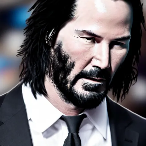 Image similar to muscular keanu reeves, highly detailed, high quality, hd, 4 k, 8 k, canon 3 0 0 mm, professional photographer, 4 0 mp, lifelike, top - rated, award winning, realistic, sharp, no blur, edited, corrected, trending