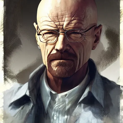 Prompt: walter white in final fantasy xiv by Stanley Artgerm Lau, greg rutkowski, thomas kindkade, alphonse mucha, loish, norman Rockwel