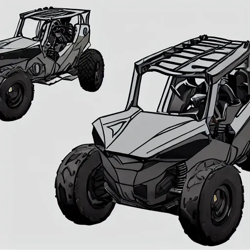 Image similar to concept art blueprint halo new atv vehicles