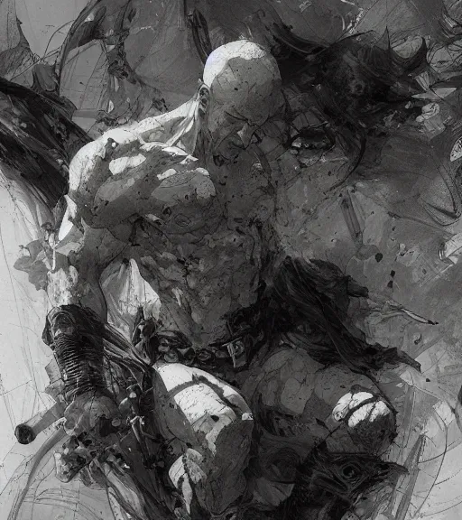 Image similar to 💥✨😔, pen and ink, intricate line drawings, by craig mullins, ruan jia, kentaro miura, greg rutkowski, loundraw