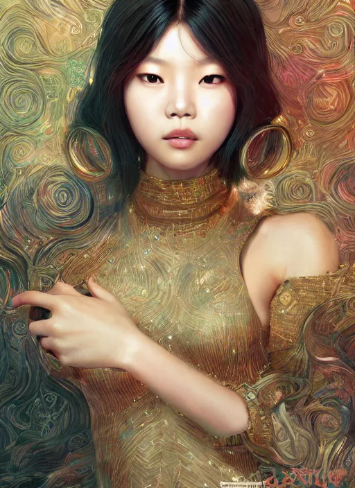 Prompt: jennie kim, kpop, hyper detailed, digital art, trending in artstation, cinematic lighting, studio quality, smooth render, unreal engine 5 rendered, octane rendered, art style by klimt and nixeu and ian sprigger and wlop and krenz cushart