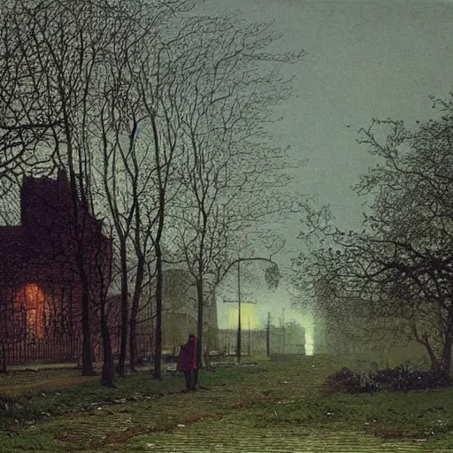 Image similar to landscape of armley by john atkinson grimshaw