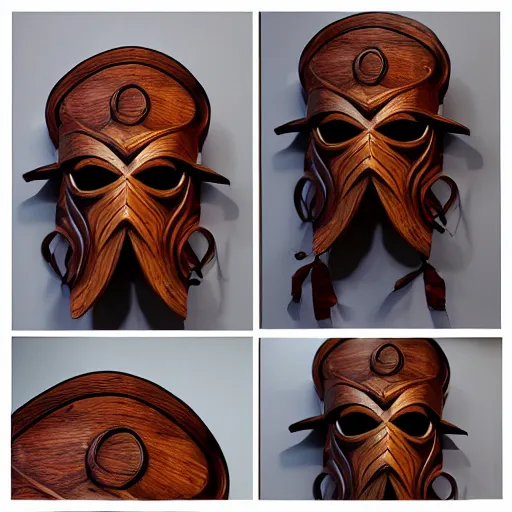 Image similar to illithid wooden mask