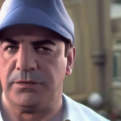 Image similar to mario in an episode of the sopranos ( 1 9 9 9 ), 4 k, cinematic, hbo, screencap, realistic, the sopranos, film footage