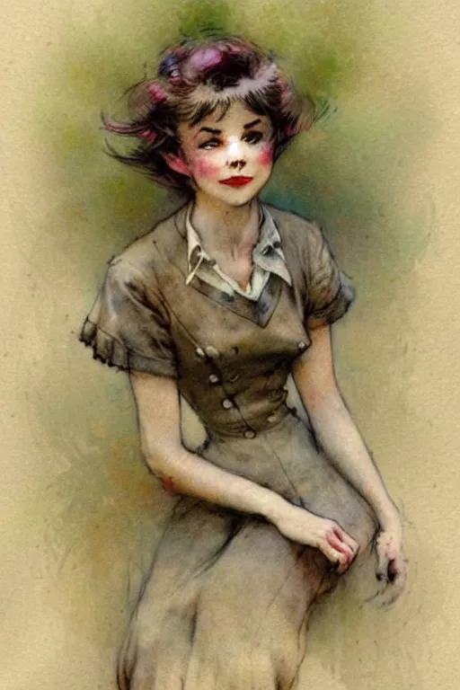 Image similar to ( ( ( ( ( 1 9 5 0 s park. muted colors. ) ) ) ) ) by jean - baptiste monge!!!!!!!!!!!!!!!!!!!!!!!!!!!