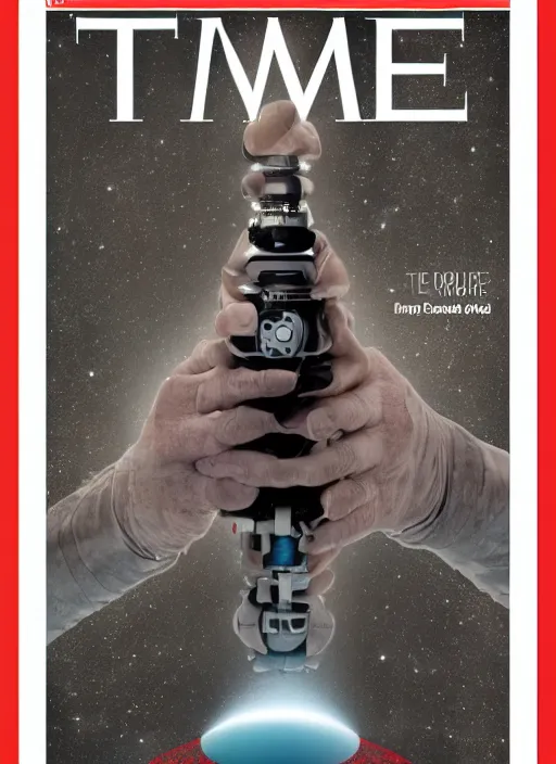 Image similar to TIME magazine cover, the coming AI singularity, 4k