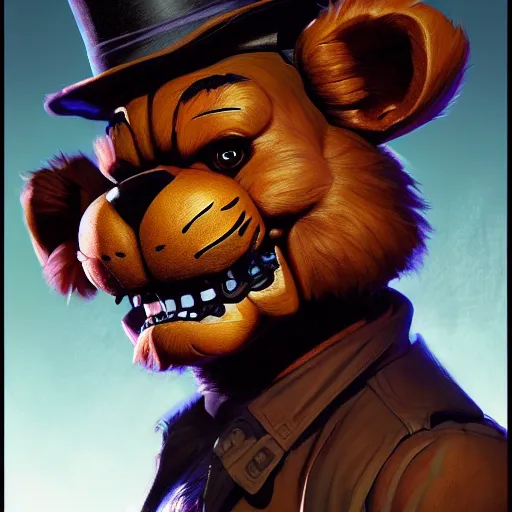 freddy fazbear, detailed artwork, 4k