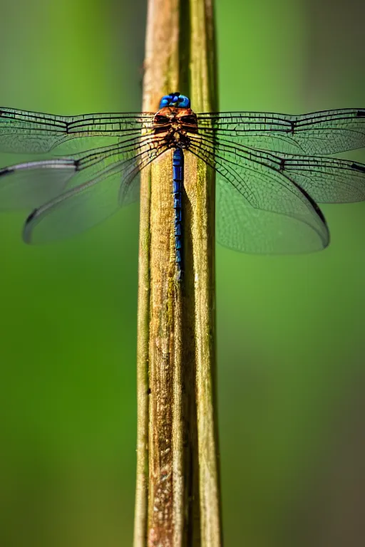 Image similar to a macro photograph of a dragonfly by adam gor, 8 k