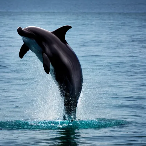 Prompt: a dolphin in full swat gear, zeiss lens, 5 0 mm