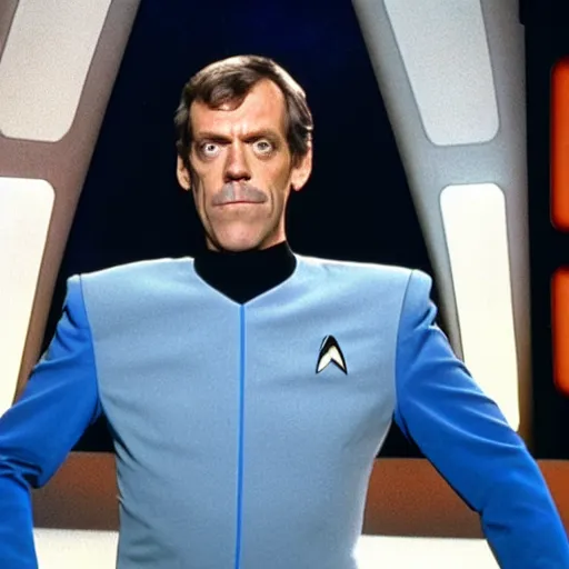 Image similar to a still of hugh laurie in an episode of star trek : the next generation