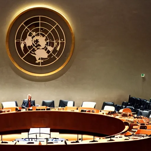 Image similar to cthulhu making his address at the united nations