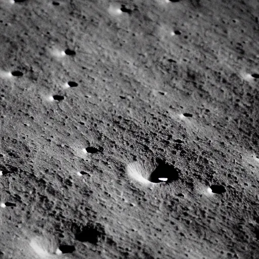 Prompt: a tilt - shift photograph of apollo 1 1 on the moon