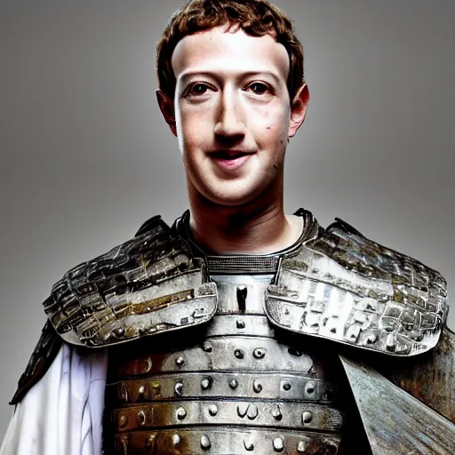 Prompt: mark Zuckerberg in samurai armor