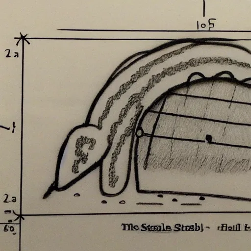 Image similar to the stable diffusion model hand drawn