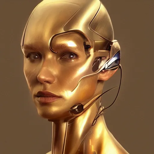 Prompt: future cyborg digital art, irina french, heraldo ortega, mandy jurgens hajime sorayama trending on artstation masterpiece golden ratio 8 k 1 5 0 mpx