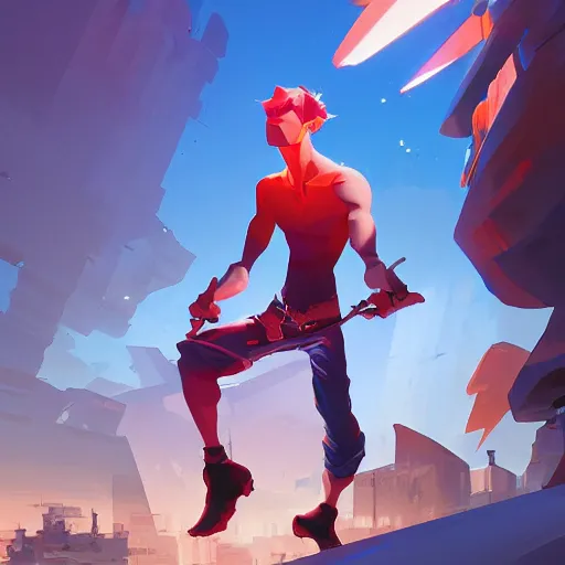 Image similar to hero world rockoa €™ s modern life, behance hd by jesper ejsing, by rhads, makoto shinkai and lois van baarle, ilya kuvshinov, rossdraws global illumination