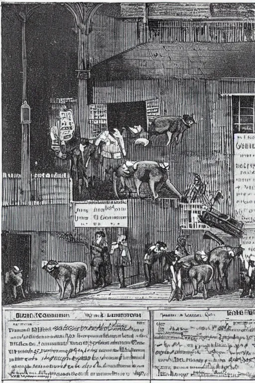 Prompt: “ an old contract for the sale of pigs, chippendale sydney, in 1 8 8 9 ”