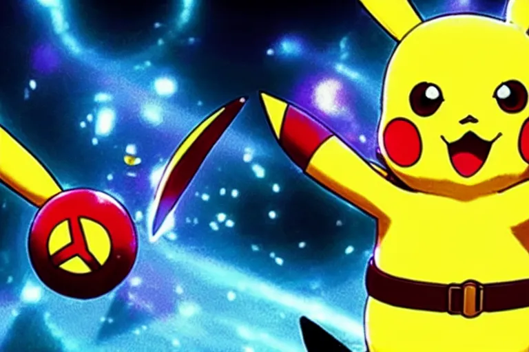 Image similar to pikachu as samus aran in the new live action pokemon movie