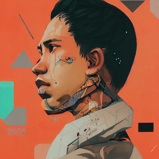 Prompt: Supreme x FF7 Profile Picture by Sachin Teng, asymmetrical, Organic Painting , Matte Painting, geometric shapes, hard edges, graffiti, street art,:2 by Sachin Teng:4